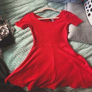 H&M red mini dress size small